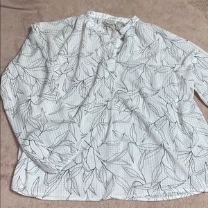 Black and white blouse